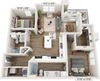 Two bedroom floor plan